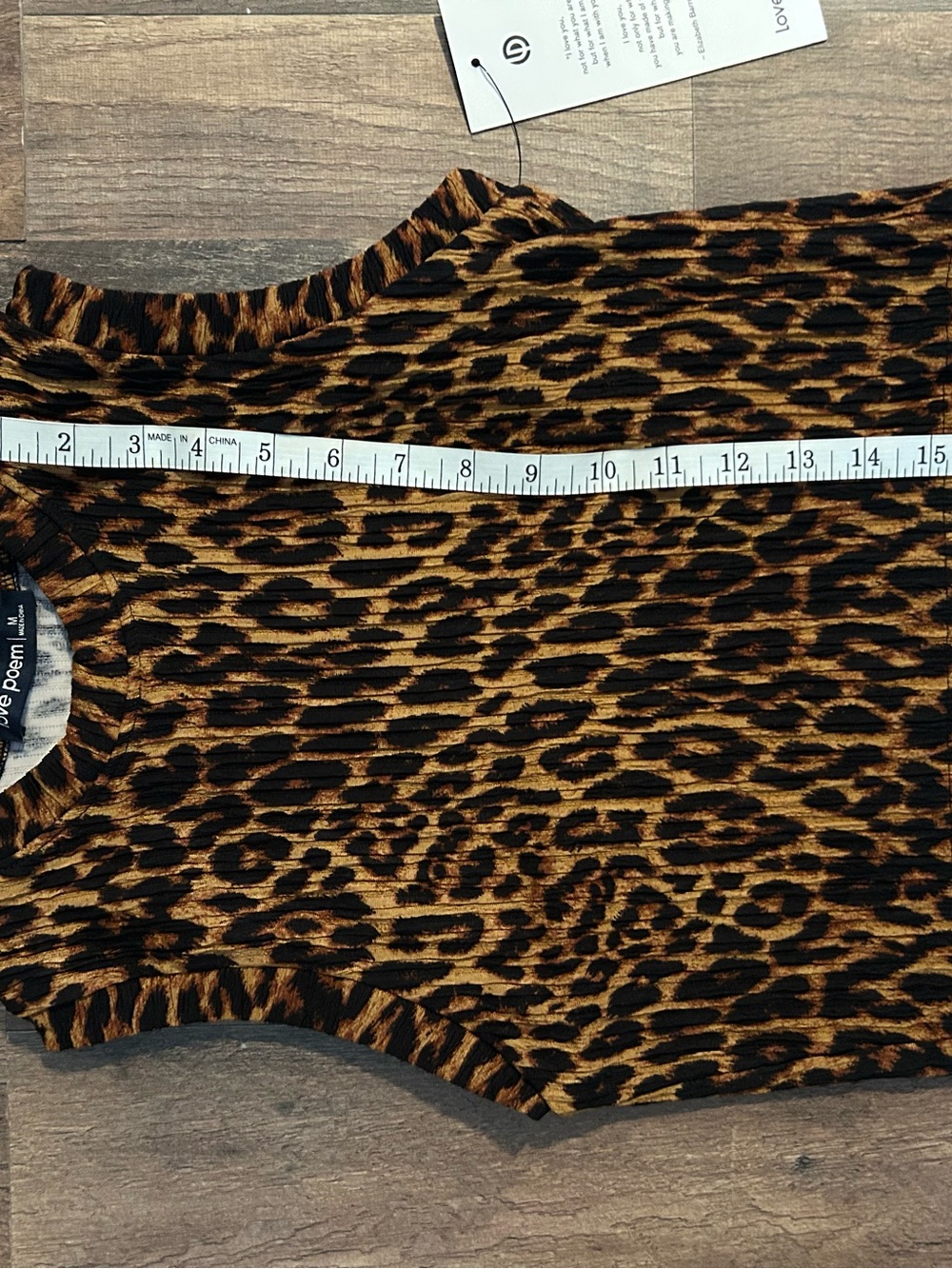 Love Poem Leopard Print Tank - Picture 4 of 4